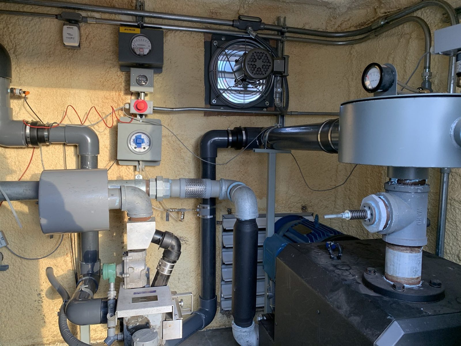 GHD Lake Charles — interior blower piping