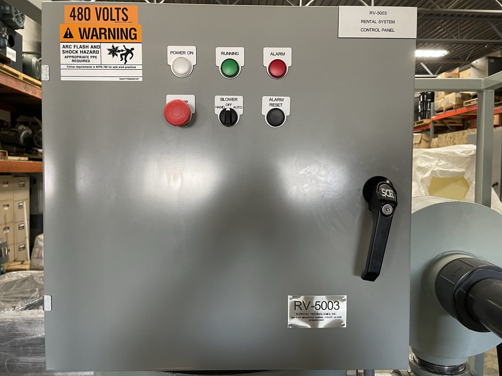 RV5003 — control panel